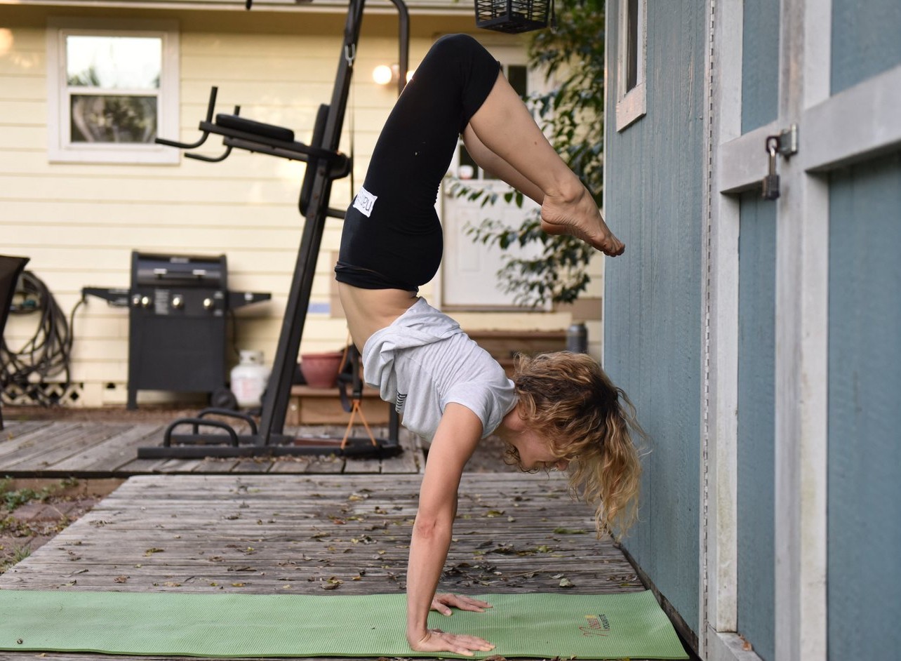 Portrait Guy Doing Scorpion Pose Maintaining Stock Photo 300679742 |  Shutterstock